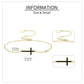 14K Gold Cross Black Onyx Chain Bracelet Holiday Gift for Her