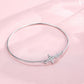 925 Sterling Silver Infinity Cross Charm Bangle Bracelet for Women - Christian Religious s