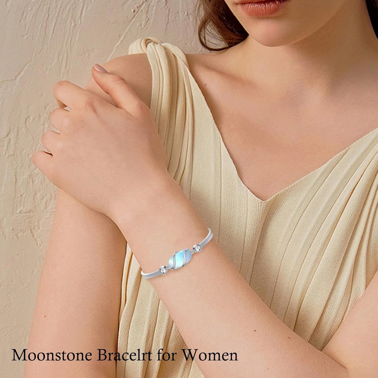 925 Sterling Silver Green Malachite Stone Bangle Bracelet for Women Gifts