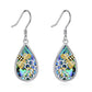 925 Sterling Silver Dragonfly Dangle Drop Earrings with Multi-Color Stones for Women Girls Mom Daughter Gifts