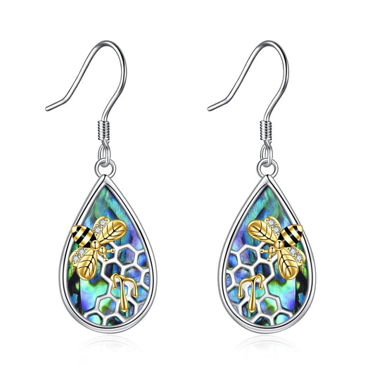 925 Sterling Silver Dragonfly Dangle Drop Earrings with Multi-Color Stones for Women Girls Mom Daughter Gifts