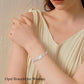 925 Sterling Silver Green Malachite Stone Bangle Bracelet for Women Gifts