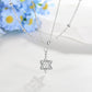 925 Sterling Silver Cross & Star of David Layered Pendant Necklace for Women Girls Gifts
