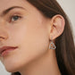 925 Sterling Silver Heart-Shaped Giraffe Family Dangle Drop Earrings for Women Gifts