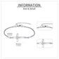 925 Sterling Silver Origami Cross Charm Chain Bracelet s for Women and Girls