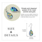 925 Sterling Silver Dragonfly Dangle Drop Earrings with Multi-Color Stones for Women Girls Mom Daughter Gifts