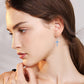 925 Sterling Silver Opal Cross Leverback Dangle Drop Earrings for Women and Men