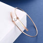 925 Sterling Silver 925 & Rose Gold Freshwater Pearl Bangle Bracelet for Women Bridal Wedding Jewelry for Mom