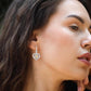 925 Sterling Silver Yellow Citrine Daisy Flower Heart Drop Dangle Lever Back Earrings for Women