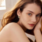 Gold Plated Accent 925 Sterling Silver Small Hoop Earrings with Mother of Pearl