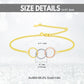 14K Gold Tri-Color Circles Link Chain Bracelet - Infinite Love  for Her