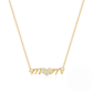 S925 Sterling Silver Heart-shaped Mama Pendant Choker Necklace With Crystal Accents