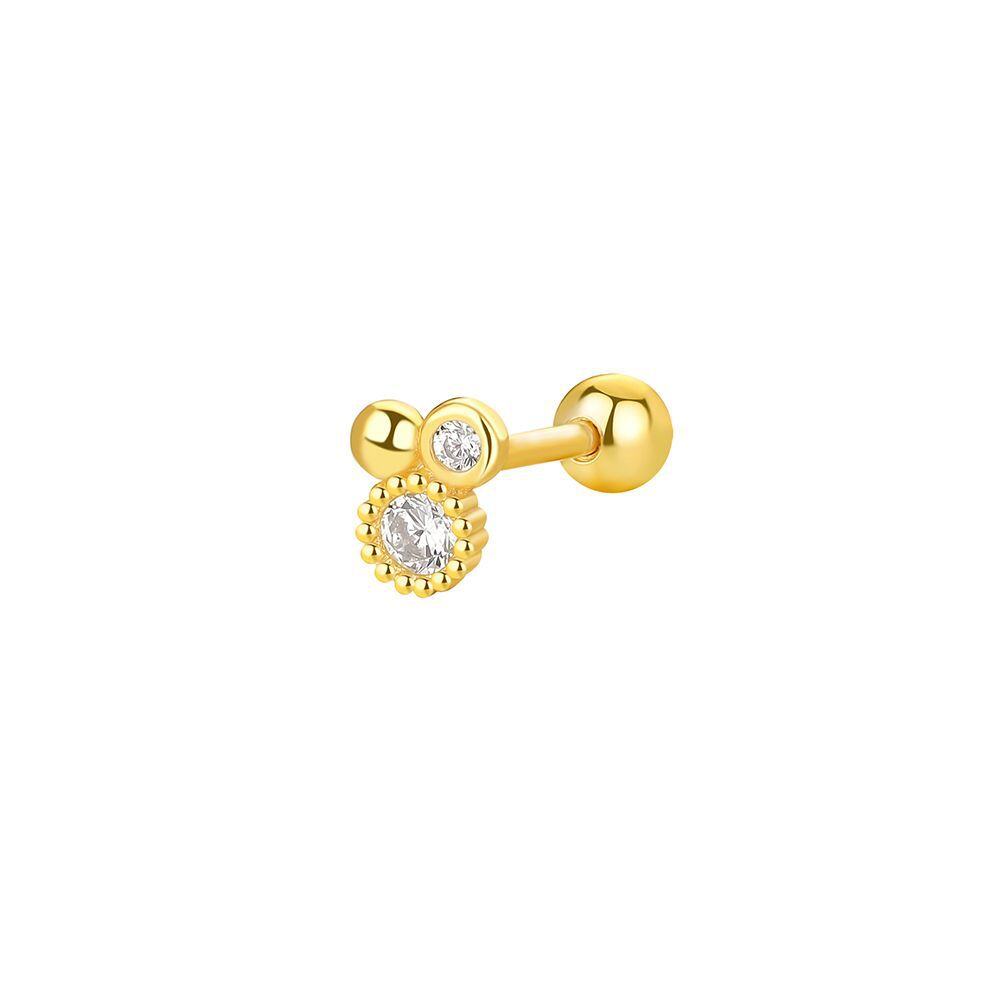 S925 Sterling Silver Geometric Zircon Ear Cuffs