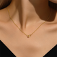 925 Sterling Silver New Round Pearl Interlocking Fashion Necklace For Women A Hot-selling Cross-border Luxury Collarbone Chain