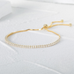 925 Sterling Silver Adjustable Zirconia Tennis Bracelet For Women Luxury Cross-border Jewelry