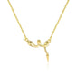 925 Sterling Silver Women's Snake Pendant Necklace French Style Chic Collarbone Chain