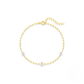 925 Sterling Silver New Minimalist Pearl Paperclip Chain Bracelet Trendy And Creative