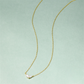 925 Sterling Silver Cat's Eye Stone Classic Teardrop Pendant Choker Necklace French Style Retro Understated Luxury