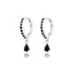 Brass Luxury High-end Crystal-embellished Colored Teardrop Ear Cuffs