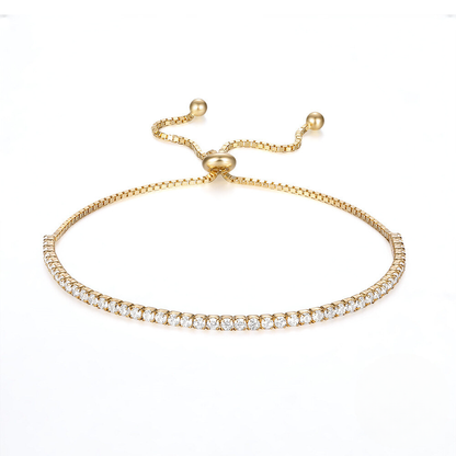 925 Sterling Silver Adjustable Zirconia Tennis Bracelet For Women Luxury Cross-border Jewelry