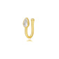 925 Sterling Silver Cross-border Europe And America Zircon U-shaped Ear Cuffs For Women
