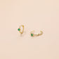 925 Sterling Silver Geometric Ear Cuffs With Colorful Zirconia Exquisite And Minimalist