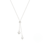 S925 Sterling Silver Adjustable Long Tassel Love Heart Pendant Necklace