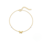 925 Sterling Silver Pearl Beaded Zircon Butterfly Bracelet Korean Fashion Minimalist Small Chain Accessory