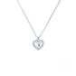 925 Sterling Silver Fashion Small Heart Collarbone Necklace A Trendy European Creative Heart-shaped Pendant Accessory