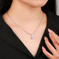 925 Sterling Silver Women's Zodiac Birthstone Heart Necklace Ins Style Versatile Diy Pendant Ready Stock Wholesale