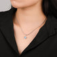 925 Sterling Silver Women's Zodiac Birthstone Heart Necklace Ins Style Versatile Diy Pendant Ready Stock Wholesale