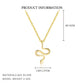 925 Sterling Silver Women's Snake Pendant Necklace French Style Chic Collarbone Chain