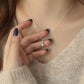 925 Sterling Silver Korean-style Light Luxury Super Sparkling Zirconia Four-pointed Star Necklace For Women Trendy And Versatile Simple Star Collarbone Chain