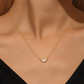 925 Sterling Silver Cat's Eye Stone Classic Teardrop Pendant Choker Necklace French Style Retro Understated Luxury