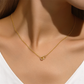 925 Sterling Silver New Round Pearl Interlocking Fashion Necklace For Women A Hot-selling Cross-border Luxury Collarbone Chain