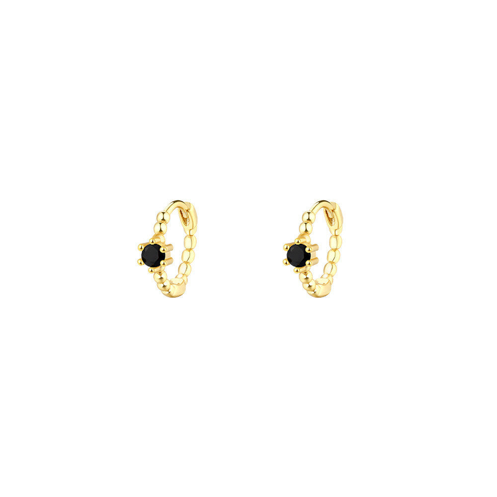 925 Sterling Silver Geometric Ear Cuffs With Colorful Zirconia Exquisite And Minimalist