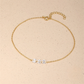 S925 Sterling Silver Zircon-studded Summer Versatile Ankle Chain Korean Style Minimalist Luxury Unique Niche Design