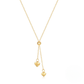 S925 Sterling Silver Adjustable Long Tassel Love Heart Pendant Necklace