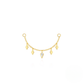 S925 Sterling Silver Long Chain Tassel Earrings With Crystal Accents
