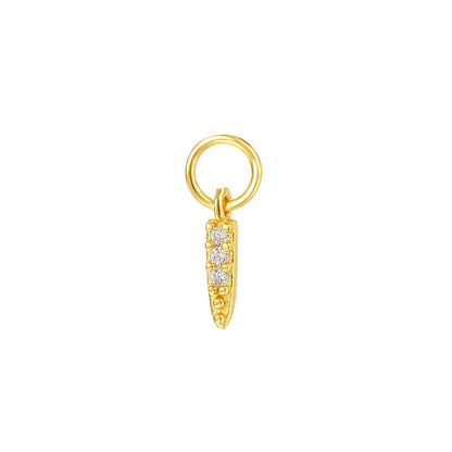 S925 Sterling Silver Color Zircon Heart Teardrop Star Pendant French Chic Necklace