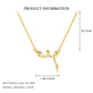 925 Sterling Silver Women's Snake Pendant Necklace French Style Chic Collarbone Chain