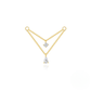 S925 Sterling Silver Long Chain Tassel Earrings With Crystal Accents