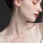 925 Sterling Silver New Pearl Earring And Necklace Set Clavicle Chain Korean Style