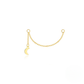 S925 Sterling Silver Long Chain Earrings With Star-shaped Zircon Accents