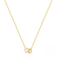 925 Sterling Silver New Round Pearl Interlocking Fashion Necklace For Women A Hot-selling Cross-border Luxury Collarbone Chain