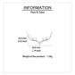 925 Sterling Silver Elegant Deer Antler Necklace With Heart Gemstone Pendant